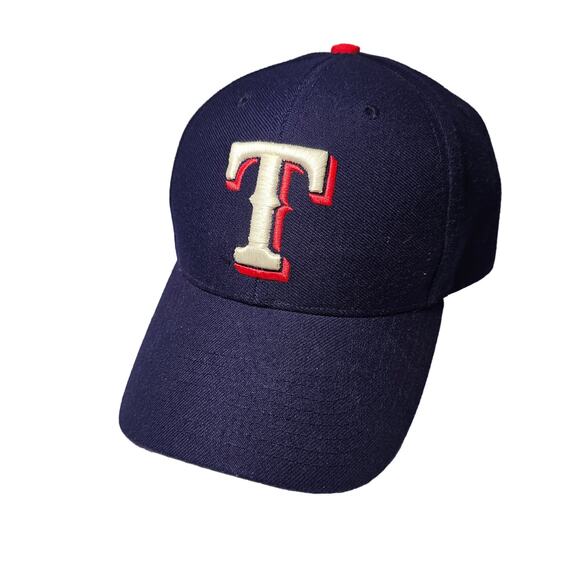 Signed Texas Rangers MLB Cap Baseball Hat Twins Enterprise Vintage Strapback - Picture 1 of 10